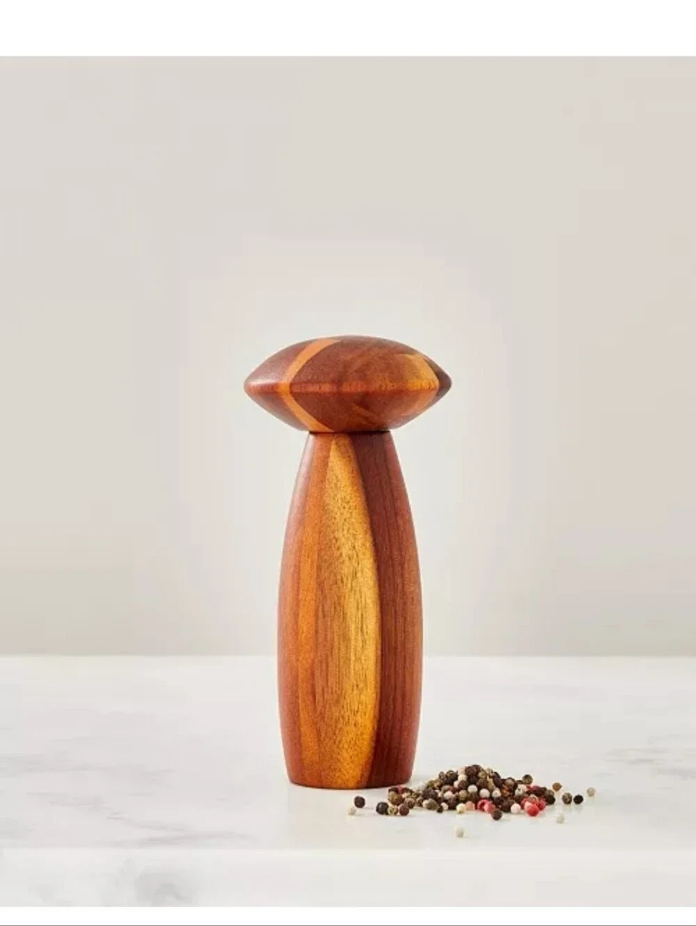Nambé Contour Pepper Mill Acacia Wood 7
